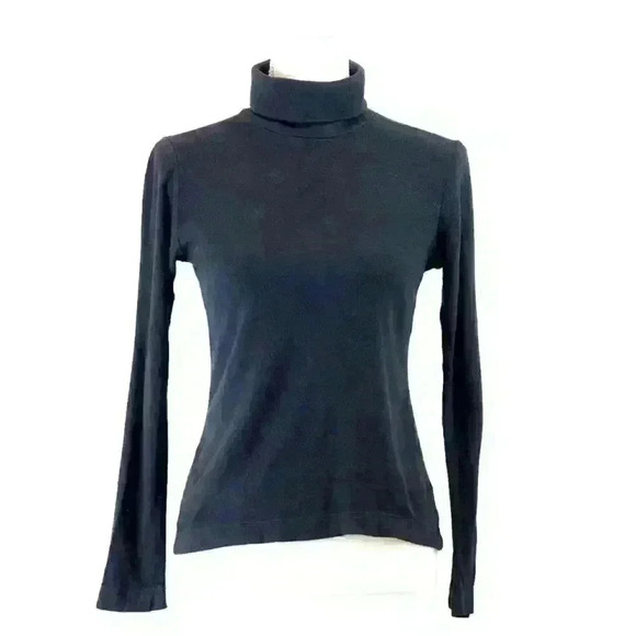 Uniqlo Black Fleece Long Sleeve Turtleneck Size Small - Picture 1 of 8
